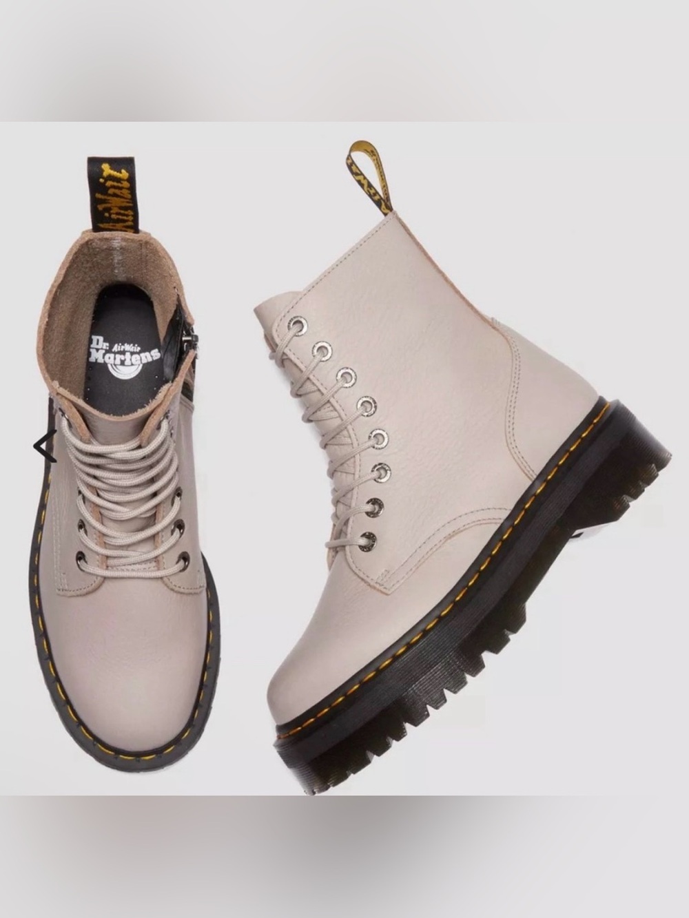New Dr. Martens JADON III BOOT PISA LEATHER PLATFORMS. Size Women’s 9- MSRP-$210
